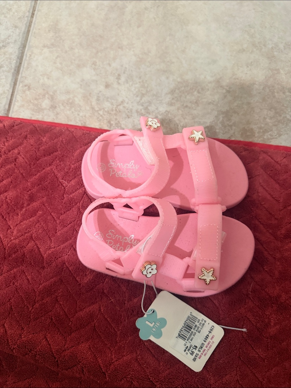 Pink Girls' Strappy Sandals